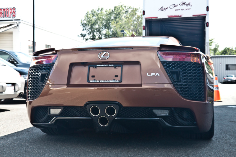 Illustration for article titled This is one brown Lexus LFA